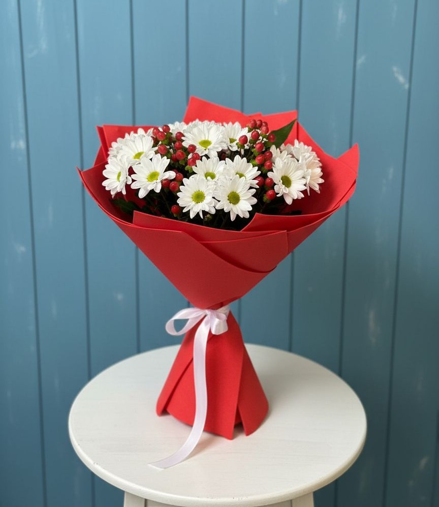 Букет цветов из: Хризантемы в Михали