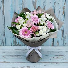 Букет цветов из:  Герберы, Альстромерии и Хризантемы #REPLACE_PRED# Михали