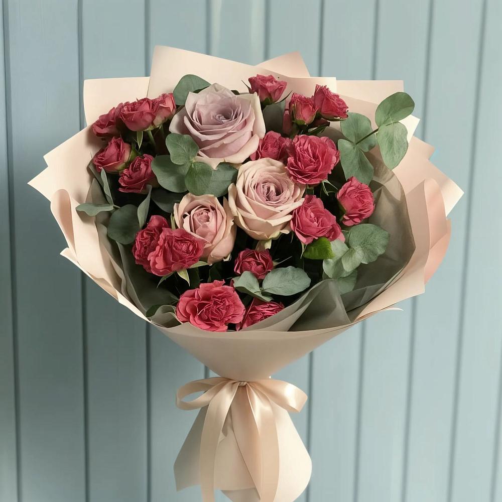 Букет цветов из: Гвоздики и Розы в Михали