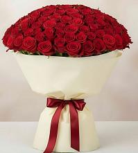 Букет 101 Красная роза Милано в Михали