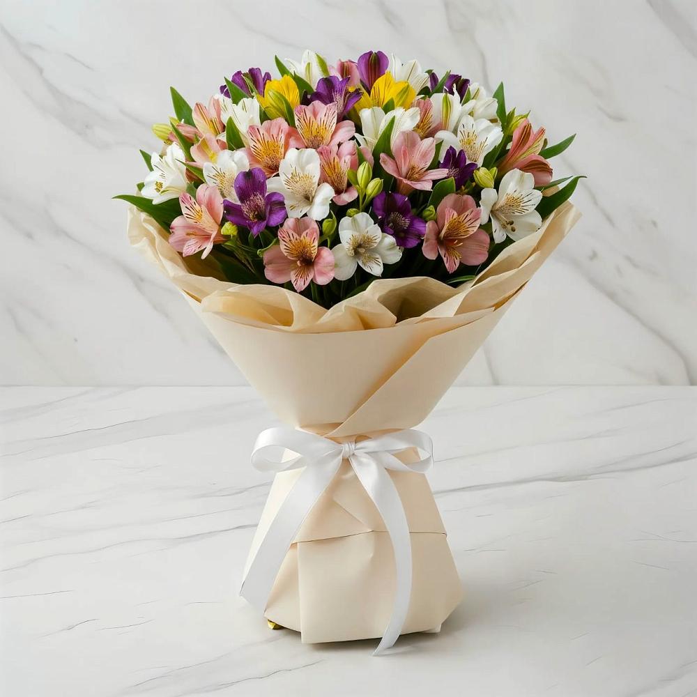 Букет цветов из: Альстромерии в Михали