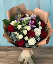 Букет цветов из:  Розы и Альстромерии в Михали
