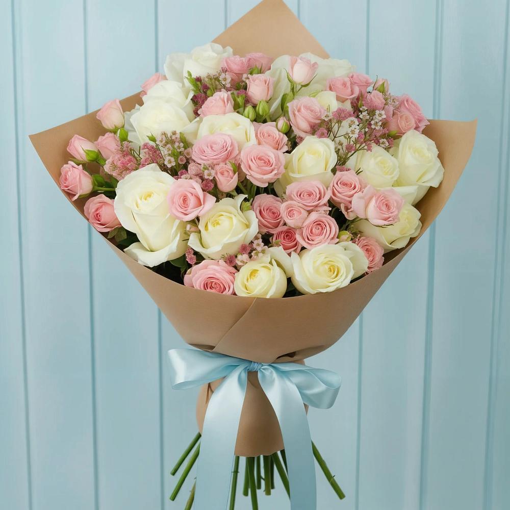 Букет цветов из: Розы в Михали