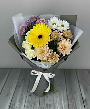 Букет цветов из:  Розы, Герберы и Хризантемы #REPLACE_PRED# Михали