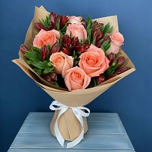 Букет цветов из:  Розы и Альстромерии в Михали
