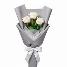 Букет 3 белые розы #REPLACE_PRED# Михали