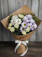 Букет цветов из:  Хризантемы и Розы в Михали