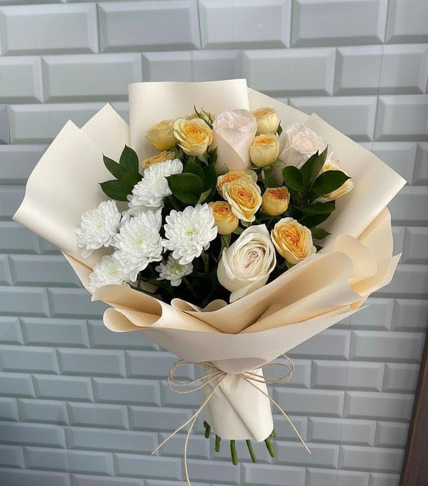 Букет цветов из: Розы и Хризантемы в Михали