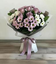 Букет цветов из:  Хризантемы и Розы в Михали