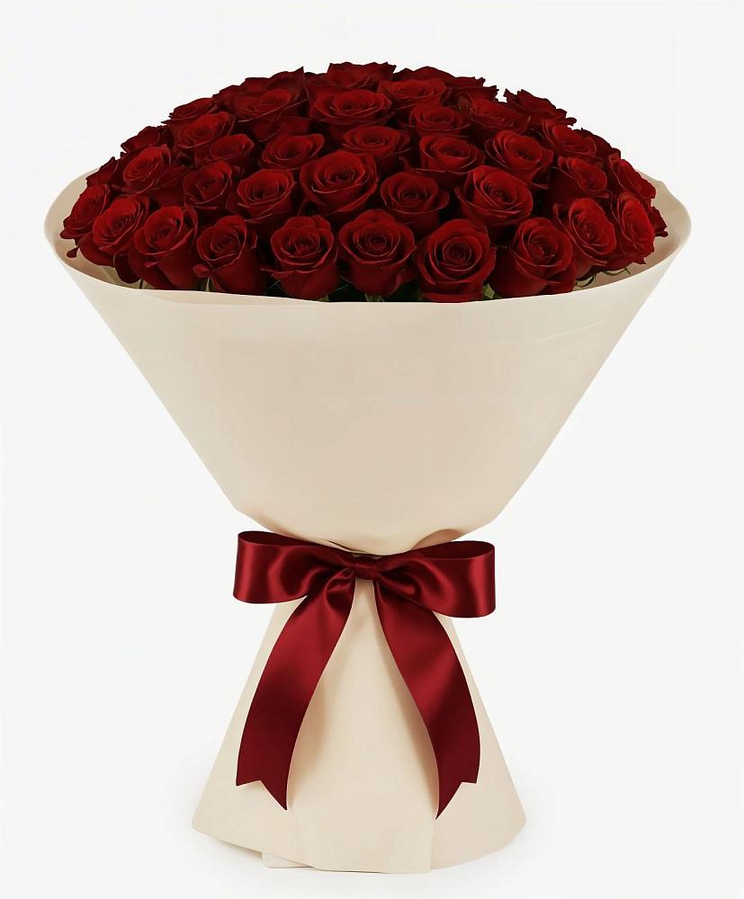 Букет 101 Бордовая роза Блэк Бакарра в Михали